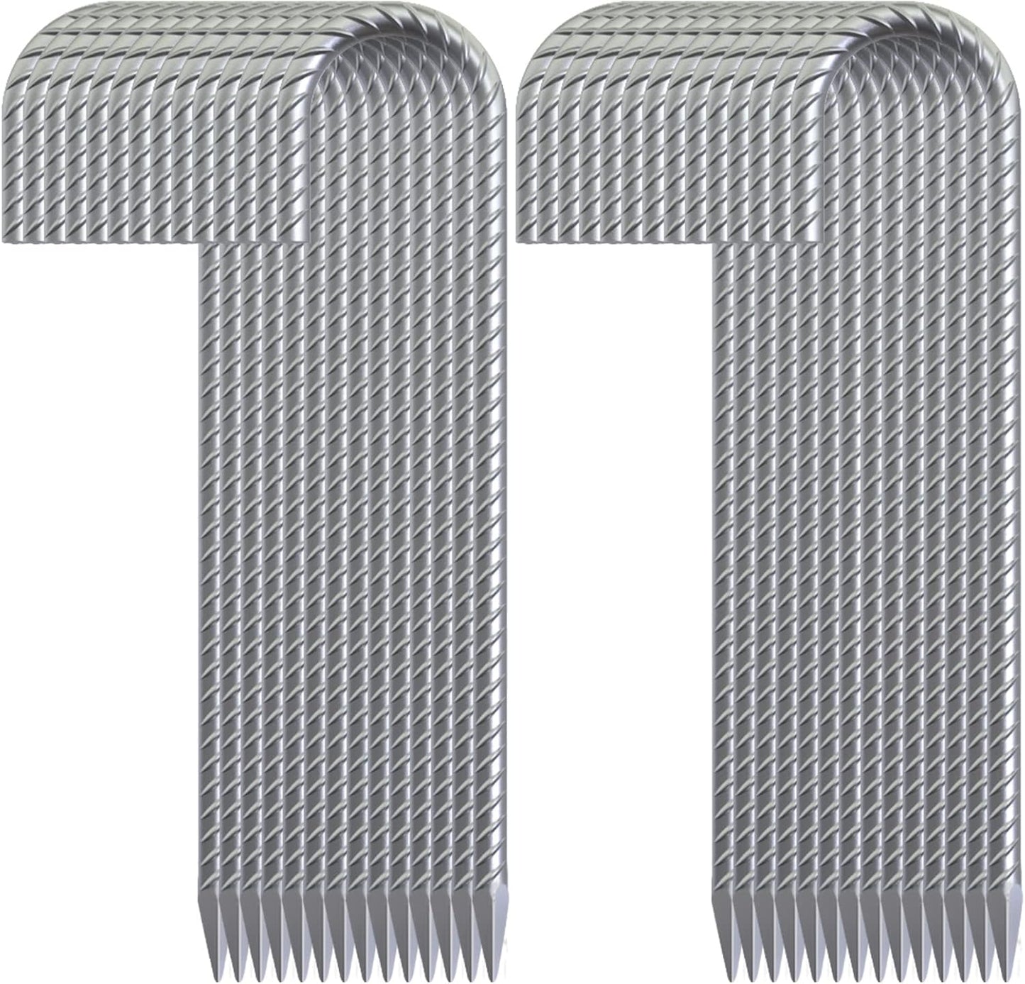 28 Pack 16" Galvanized Rebar Stakes Heavy Duty J Hook Ground Anchors, Curved Steel Tent Stakes Anti Rust Steel Ground Stakes