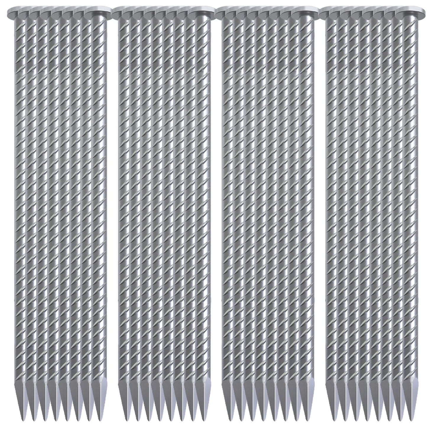 VVOKGO Rebar Stakes 24 Inch Ground Straight Rebar Stakes (24pcs), Heavy Duty Ground Anchors, 3/8" Diameter Steel Plant Support Garden Stake with Chisel Point End, Hammer Through Hard Soil for Camping