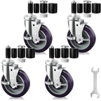 OK5STAR 5 Inch Expanding Stem Caster Wheels