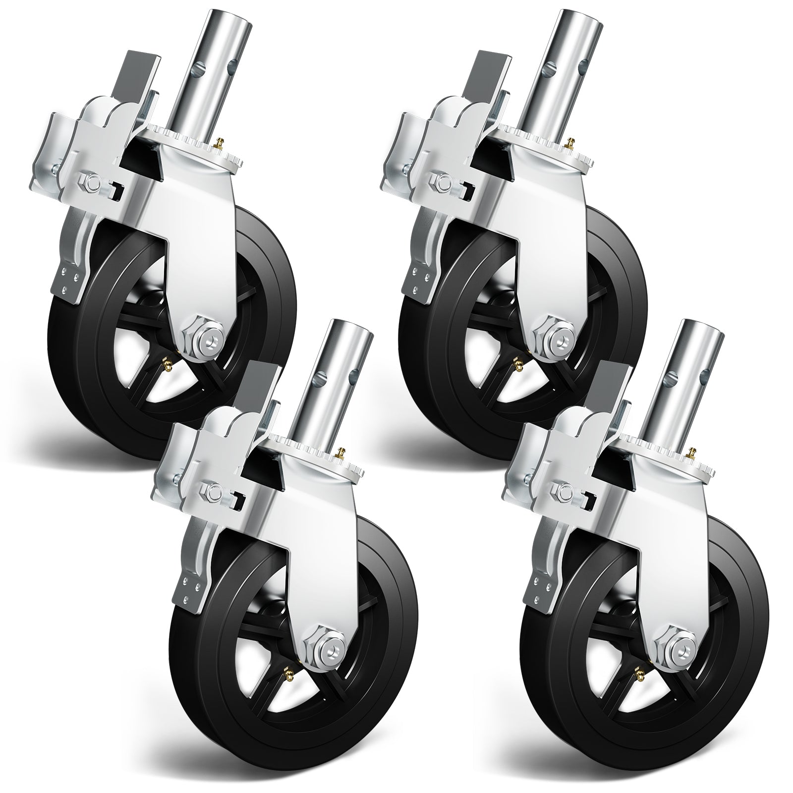 OK5STAR 8 Inch Scaffolding Wheels