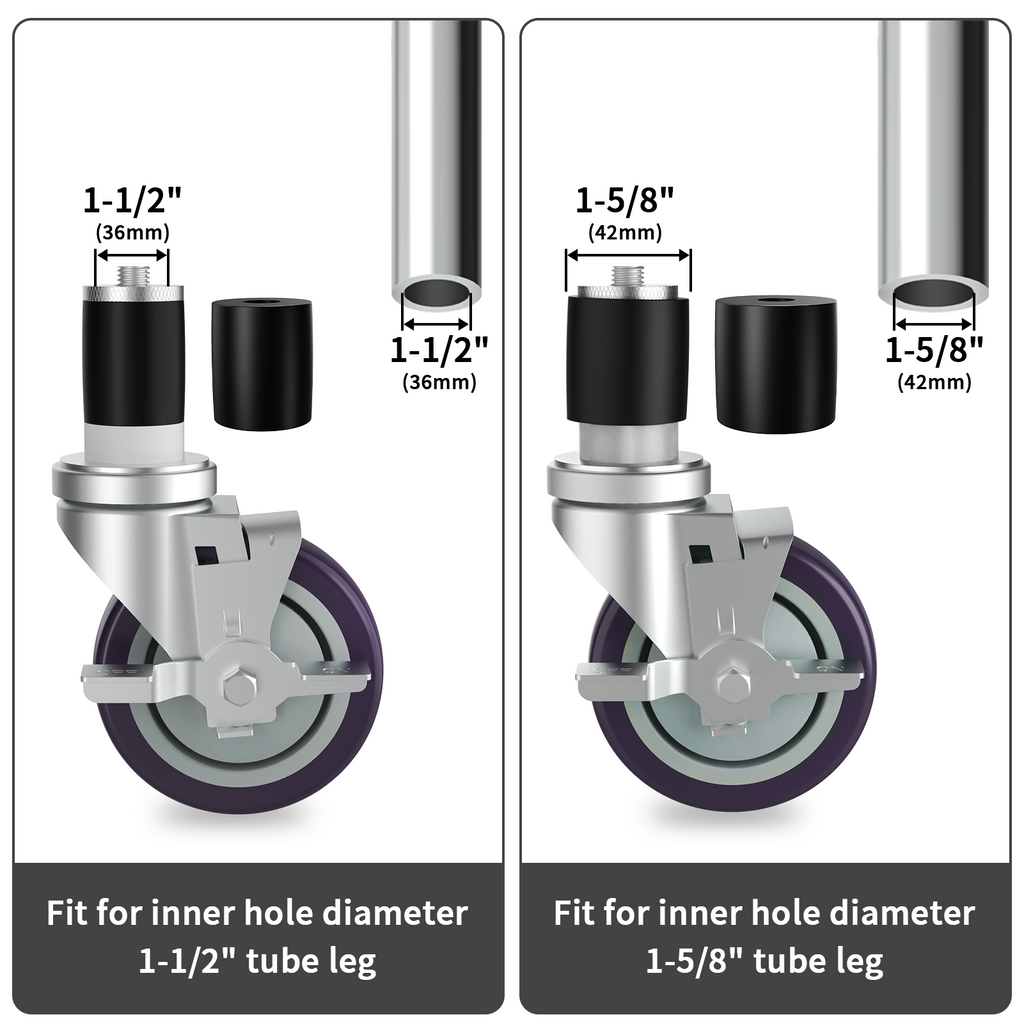 OK5STAR 4 inch Prep Table Casters