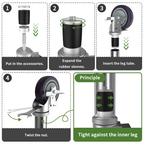 OK5STAR 4 inch Prep Table Casters
