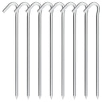 9 Inch Tent Stakes, Tent Stakes Metal, Heavy Duty Tarp Camping Stakes, Metal Tent Stakes for Inflatables Outdoor Decorations, 25 Pack