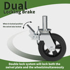 OK5STAR 8 Inch Scaffolding Wheels