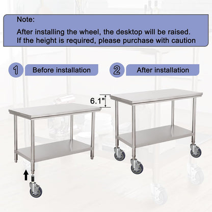 5 Inch Expanding Stem Caster Wheels Set of 4 for Table Legs, Expandable Stem Caster All with Brake Fit 7/8", 1", 1-1/2" and 1-5/8" Inner Diameter Tube Leg Adapter Caster