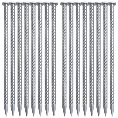 VVOKGO Rebar-Stakes-12-Inch Galvanized Ground Spikes,95 Pack J Hook Tent Stakes Heavy Duty Anti-Rust Fence Anchors with Chisel Point End, Securing Pins, Soccer Goals, Camping Tents, Garden Decoration