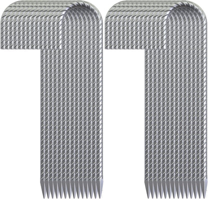 28 Pack 16" Galvanized Rebar Stakes Heavy Duty J Hook Ground Anchors, Curved Steel Tent Stakes Anti Rust Steel Ground Stakes