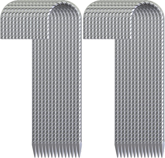 28 Pack 16" Galvanized Rebar Stakes Heavy Duty J Hook Ground Anchors, Curved Steel Tent Stakes Anti Rust Steel Ground Stakes