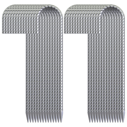 30 Pack 12" Ground Rebar Stakes Heavy Duty J Hook Ground Anchors, Curved Steel Plant Support Garden Stake Anti Rust Galvanized Ground Stakes
