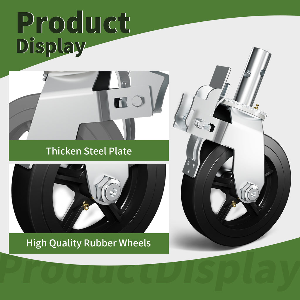OK5STAR 8 Inch Scaffolding Wheels