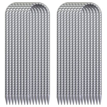 28 Pack 16" Galvanized Rebar Stakes Heavy Duty J Hook Ground Anchors, Curved Steel Tent Stakes Anti Rust Steel Ground Stakes