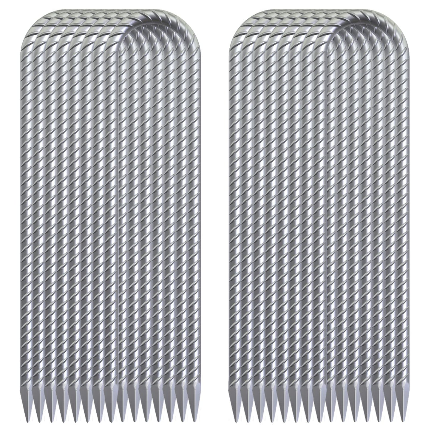 12 Pack 12" Galvanized Rebar Stakes Heavy Duty J Hook Ground Anchors, Curved Steel Tent Stakes Anti Rust Steel Ground Stakes